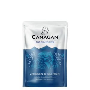 Canagan Cat Adult cu pui si Somon, hrana umeda pisici, 85G