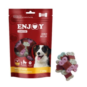 Enjoy Carnivore Biscuit Bites cu Pui, recompense caini, 100G