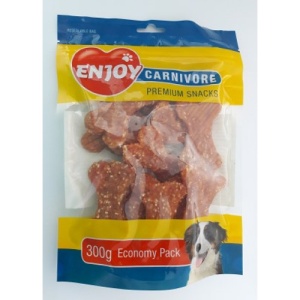 Enjoy Carnivore oase cu pui si orez, recompensa caini, 300G