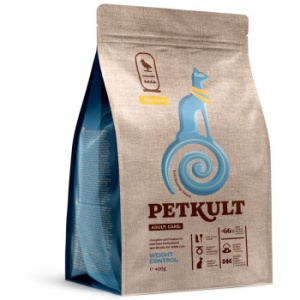 Petkult Adult Care Weight Control Pui, hrana uscata pisici, 400G