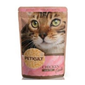 Petkult cu Pui, hrana umeda pisici, 100G