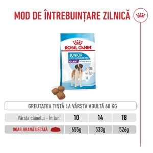 Royal Canin Giant Junior, hrana uscata caine junior etapa 2 de crestere , 15KG - Img 10