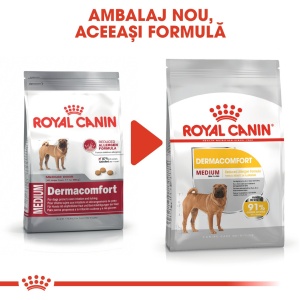 Royal Canin Medium Dermacomfort, hrana uscata caine, prevenirea iritatiilor pielii, 12KG - Img 6
