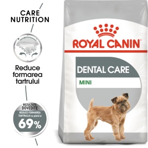 Royal Canin Mini Dental Care Adult, hrana uscata caine, reducerea formarii tartrului, 1KG - Img 1