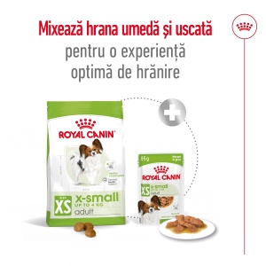 Royal Canin X-Small Adult, hrana uscata caine, 500G - Img 8