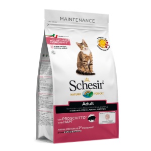Schesir Adult Monoprotein cu Sunca, hrana uscata pisici, 400G