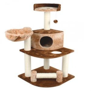 Ansamblu de joaca cu etaj pentru pisici Enjoy, 54x54x107 cm
