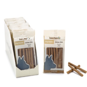 Beeztees Recompensa Snack Rulou Pui, 150G