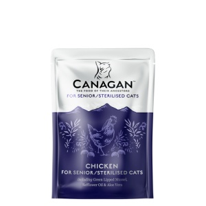 Canagan Senior Sterilised cu Pui, hrana umeda pisici, 85G