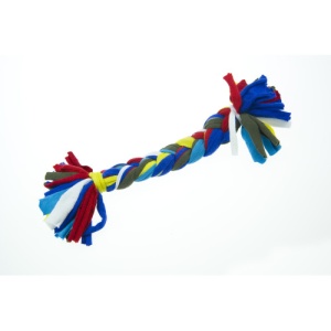 Jucarie pentru caini sfoara impletita din bumbac Enjoy, 26 cm