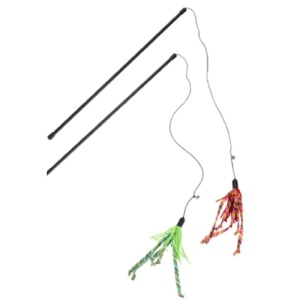 Jucarie pentru pisici undita Codite Nylon, 50 cm