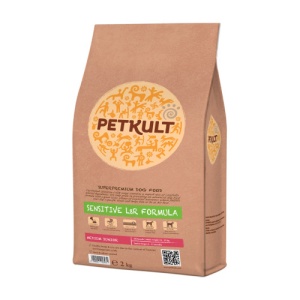Petkult Sensitive Medium Junior Miel si Orez, hrana uscata caini, 2KG