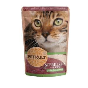 Petkult Sterilizat Rata, hrana umeda pisici, 100G