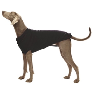 Pulover negru tricotat pentru caini Croci, 30 cm