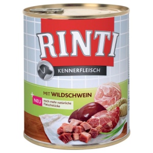 Rinti cu mistret, hrana umeda caini, 800G