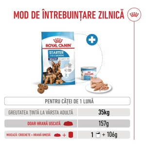 Royal Canin Maxi Starter Mother & BabyDog, mama si puiul, hrana uscata caini, 15KG - Img 11