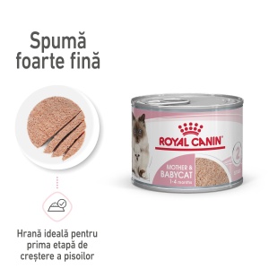 Royal Canin Mother & BabyCat, hrana umeda pisica, mama si puiul (textura spumoasa), 195G