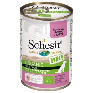 Schesir Bio Porc, hrana umeda caini, 400G