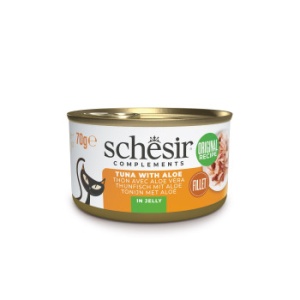 Schesir conserva Ton si Aloe in jeleu, hrana umeda pisici, 70G