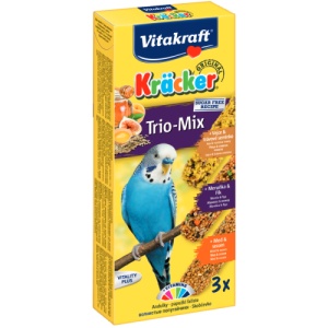 Vitakraft Baton Kracker Trio Ou/Caise/Miere, suplimente perusi, 80G