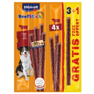 Vitakraft Beef Stick Vita 48g, recompense caini, 3+1 PROMO