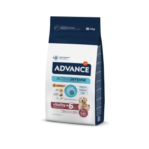 Advance Dog Maxi Senior Vitality, hrana uscata caini, 12KG