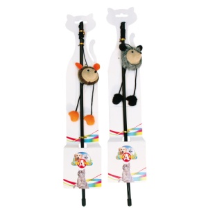 Jucarie pentru pisici Undita Cu Animale, 45.5CM