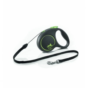 Lesa retractabila cu snur Flexi, Design Green S 5m