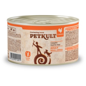 Petkult Mini Adult Curcan, hrana umeda caini, 185G