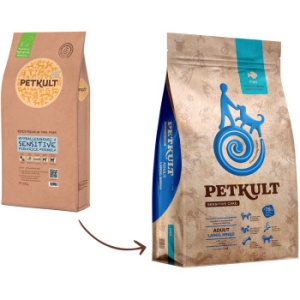 Petkult Sensitive Adult Talie Mare Peste, hrana uscata caini, 3KG