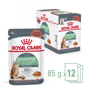 Royal Canin Digest Sensitive Care Adult, hrana umeda pisica, confort digestiv (in sos), 12 x 85G - Img 2
