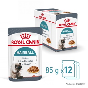 Royal Canin Hairball Care Adult, hrana umeda pisica, limitarea ghemurilor de blana (in sos), 12 X 85G - Img 2