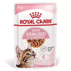 Royal Canin Kitten Sterilised, hrana umeda pisica sterilizata junior (in sos), 12 x 85G - Img 4