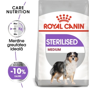 Royal Canin Medium Sterilised Adult, hrana uscata caine sterilizat, 12KG