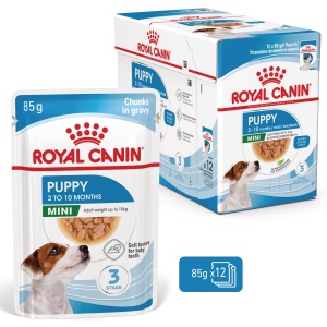 Royal Canin Mini Puppy, hrana umeda caine junior (in sos), 12 x 85G - Img 2