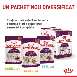 Royal Canin Sensory Taste, hrana umeda pisici, stimularea gustului (in sos), 12 x 85G - Img 6