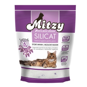 Silicat pentru litiera cu lavanda Mitzy, 3.8L