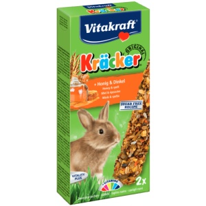 Vitakraft Baton Kracker Miere si Grau Spelt, suplimente iepuri, 112G