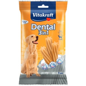 Vitakraft Dental Snack , recompense caini, 3 in 1 Medium 180G