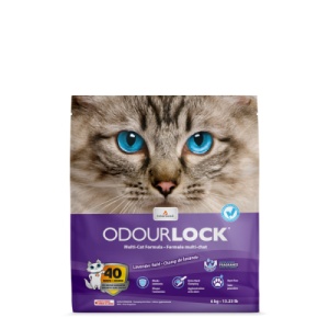 Nisip pentru litiera Intersand Odourlock Lavanda, nisip igienic pisici, 6KG