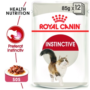 Royal Canin Instinctive Adult, hrana umeda pisica (in sos), 12 x 85G