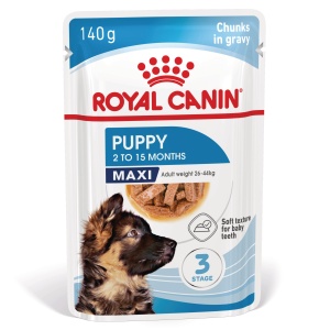Royal Canin Maxi Puppy, hrana umeda caine junior (in sos), 10 x 140G