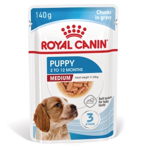 Royal Canin Medium Puppy, hrana umeda caine junior (in sos), 10 x 140G - Img 3