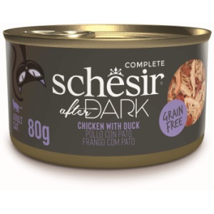 Schesir After Dark Conserva Supa cu Pui si Rata, hrana umeda pisici, 80G