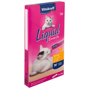 Vitakraft cu Pui si Taurina, snack lichid pisici , 6x15g