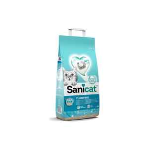 Asternut pentru litiera Sanicat Clumping Marseille, nisip igienic pisici, 8L