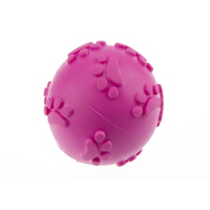 Jucarie pentru caini minge cu labute Enjoy, 6 cm