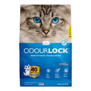 Nisip pentru litiera Intersand Odourlock Unscented, nisip igienic pisici, 12KG