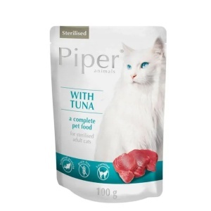 PIPER CAT -STERILISED Ton, hrana umeda pisici, 100G