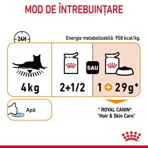 Royal Canin Hair&Skin Care Adult, hrana umeda pisica, piele si blana (in sos), 12 x 85G - Img 12